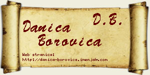 Danica Borovica vizit kartica